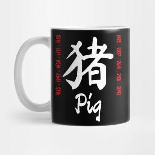 Year of the pig Chinese Character Mug